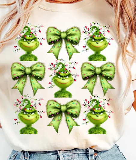 Coquette Grinch bow