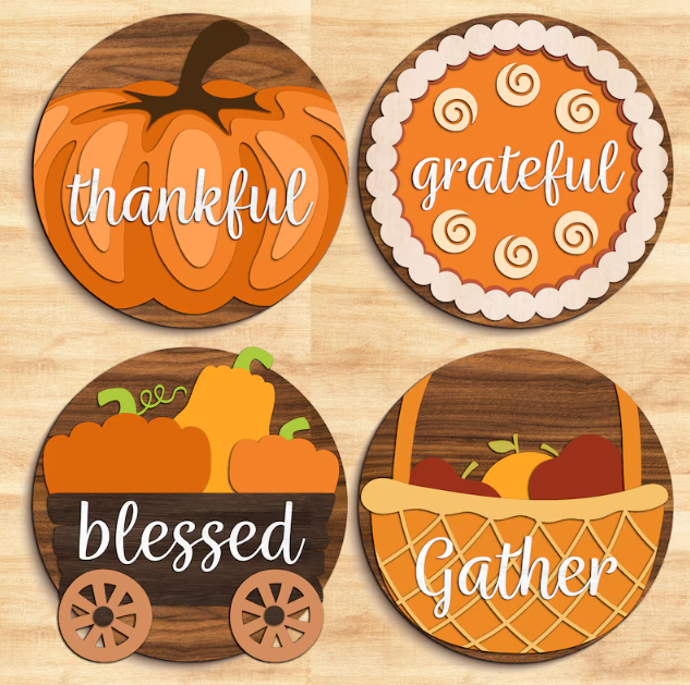 Round fall signs