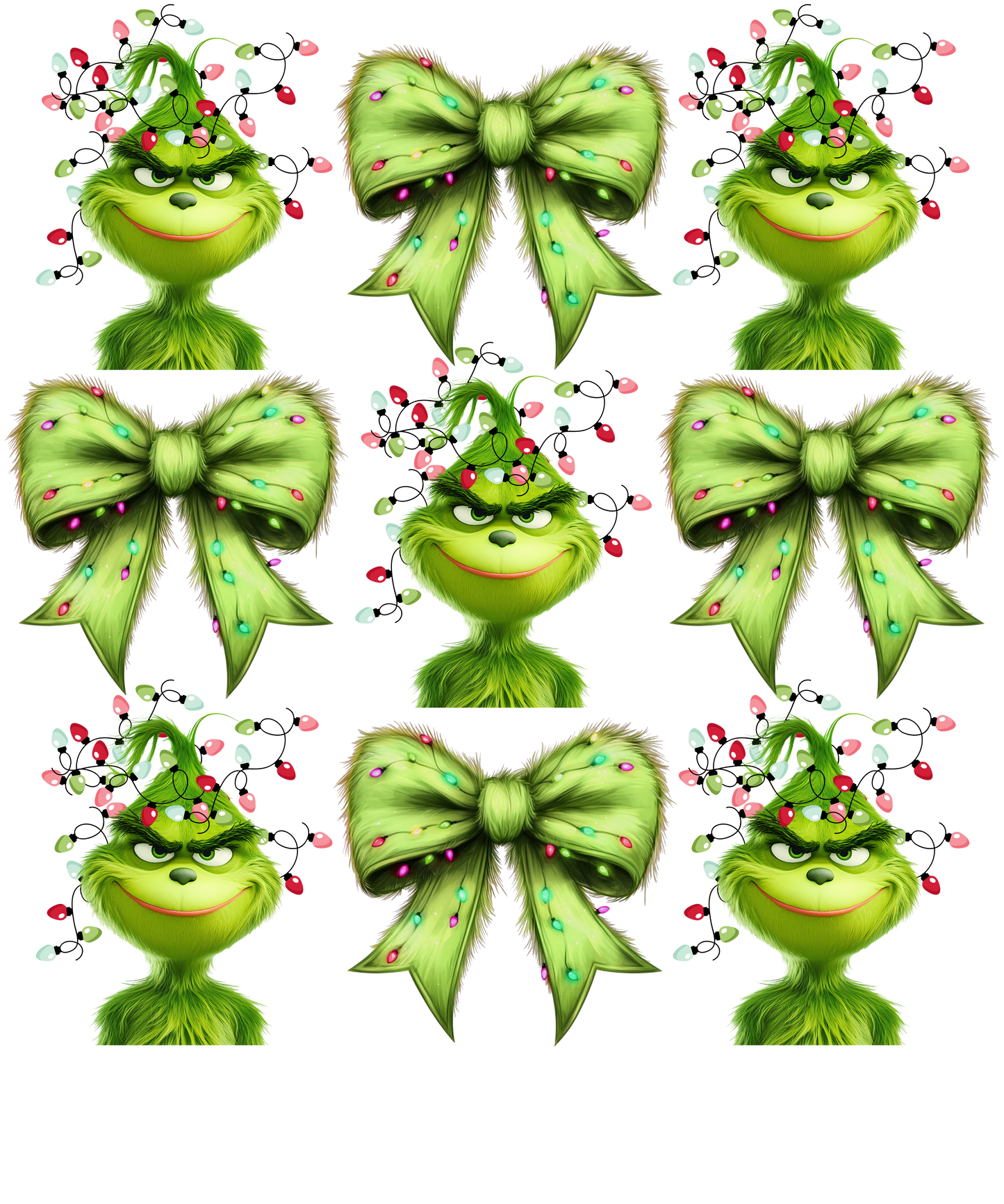 Grinch coquette bow