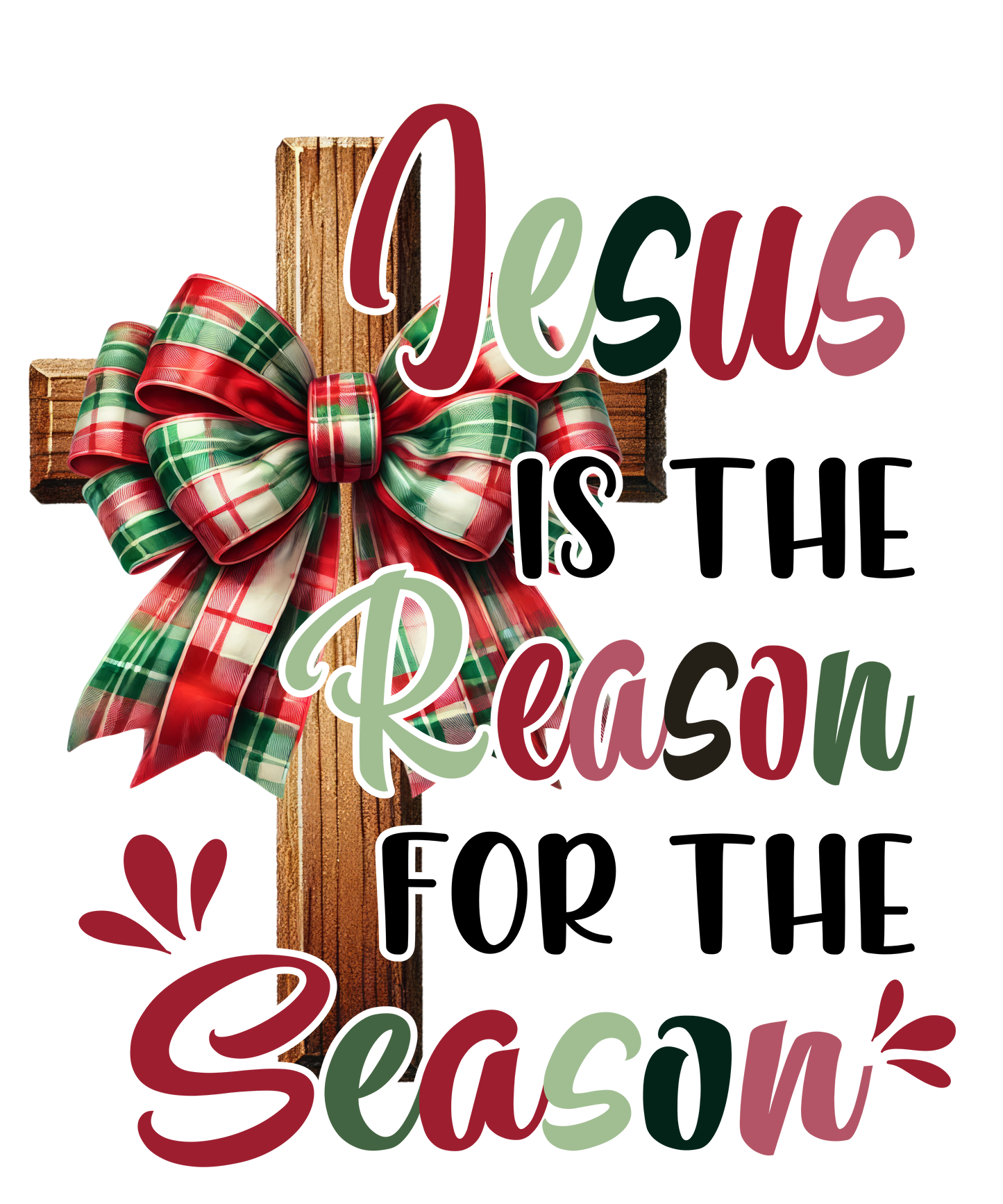 Jesus is the reason bow and cross
