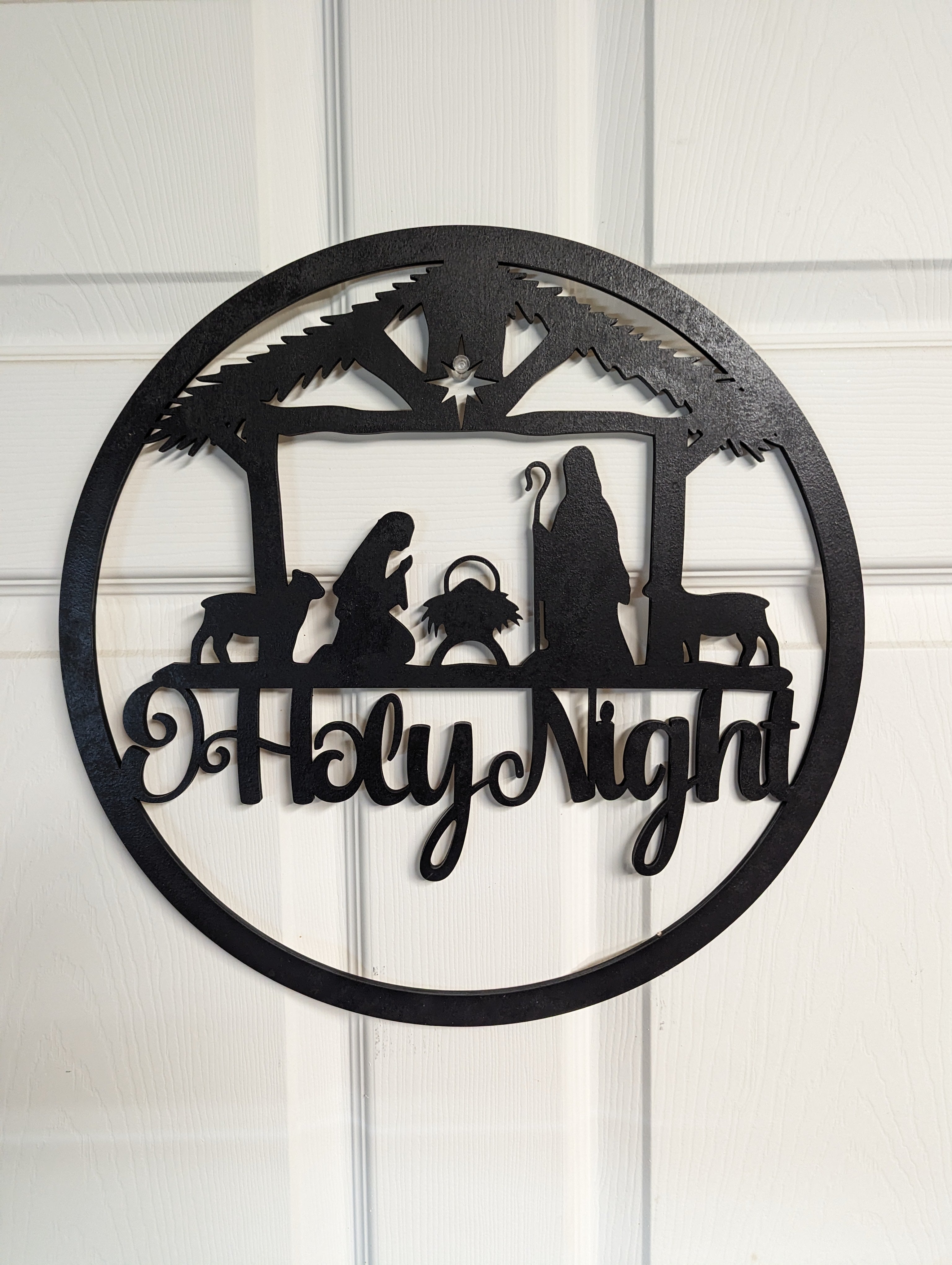 O Holy Night sign – 3 Wooden Crosses Craft & Wood Creations