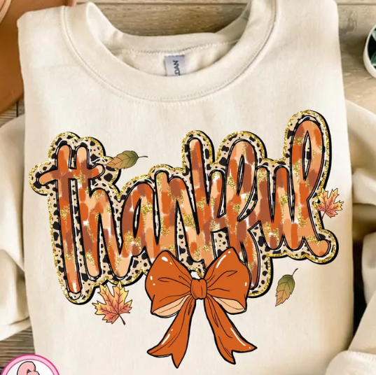 Thankful with bow
