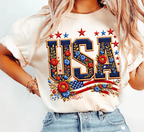 USA embroidery style shirt