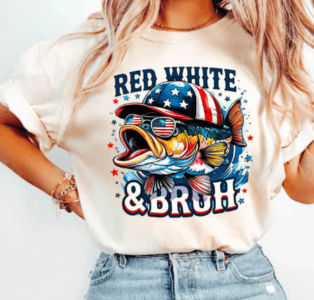 Red White & Bruh Shirt