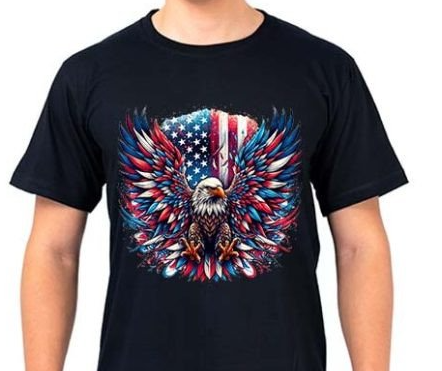 Eagle over flag Shirt