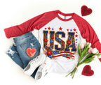 USA embroidery style shirt