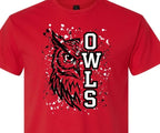 Owl Splatter Graphic