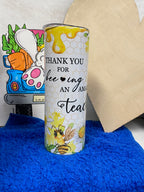 Bee teacher tumbler