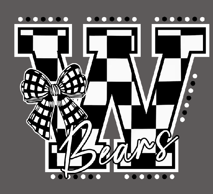 Checkered bow letter Shirt