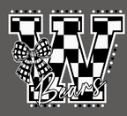Checkered bow letter Shirt