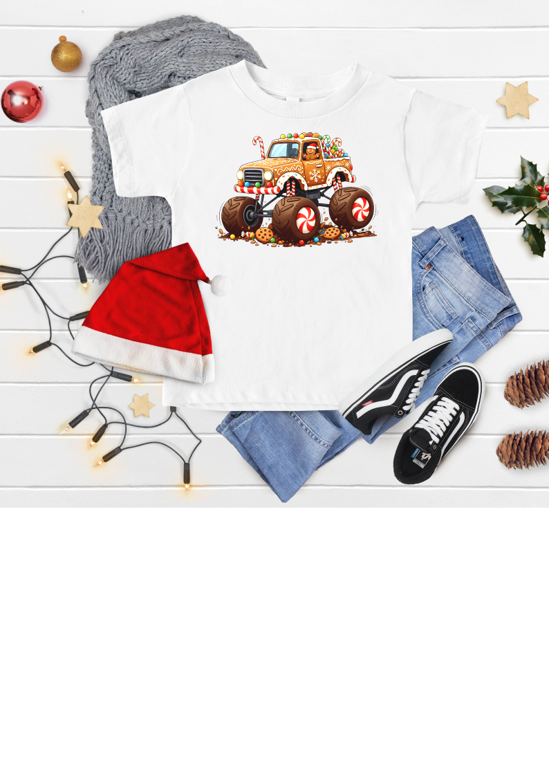 Monster truck gingerbread man