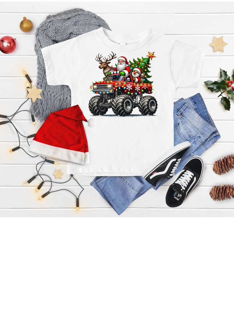 Monster truck Santa
