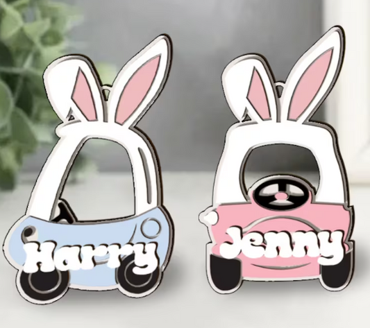 Easter car name tags