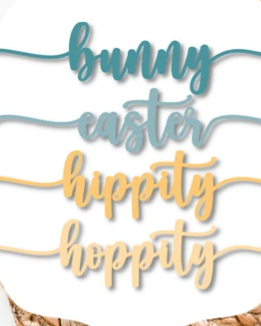 Easter home decor tags