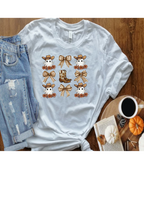 Fall ghosts boots bows shirt