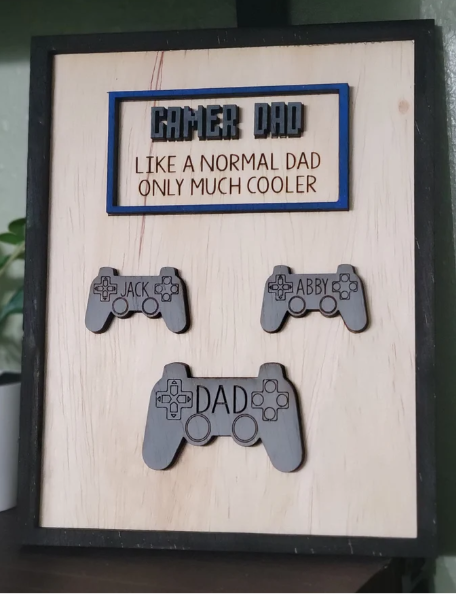 Gamer dad sign