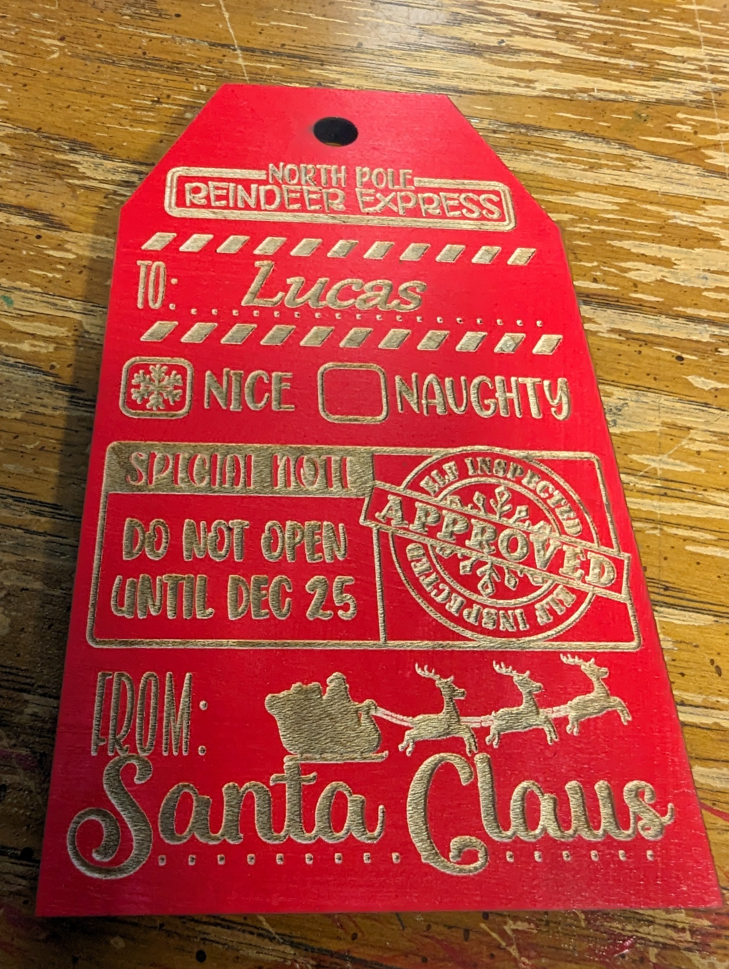 Santa tags