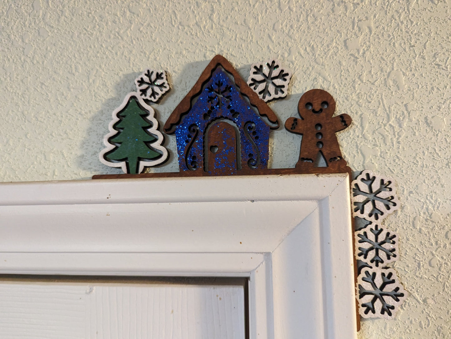 Gingerbread man and house