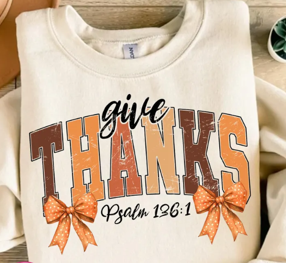 Give Thanks Psalm 136 verse