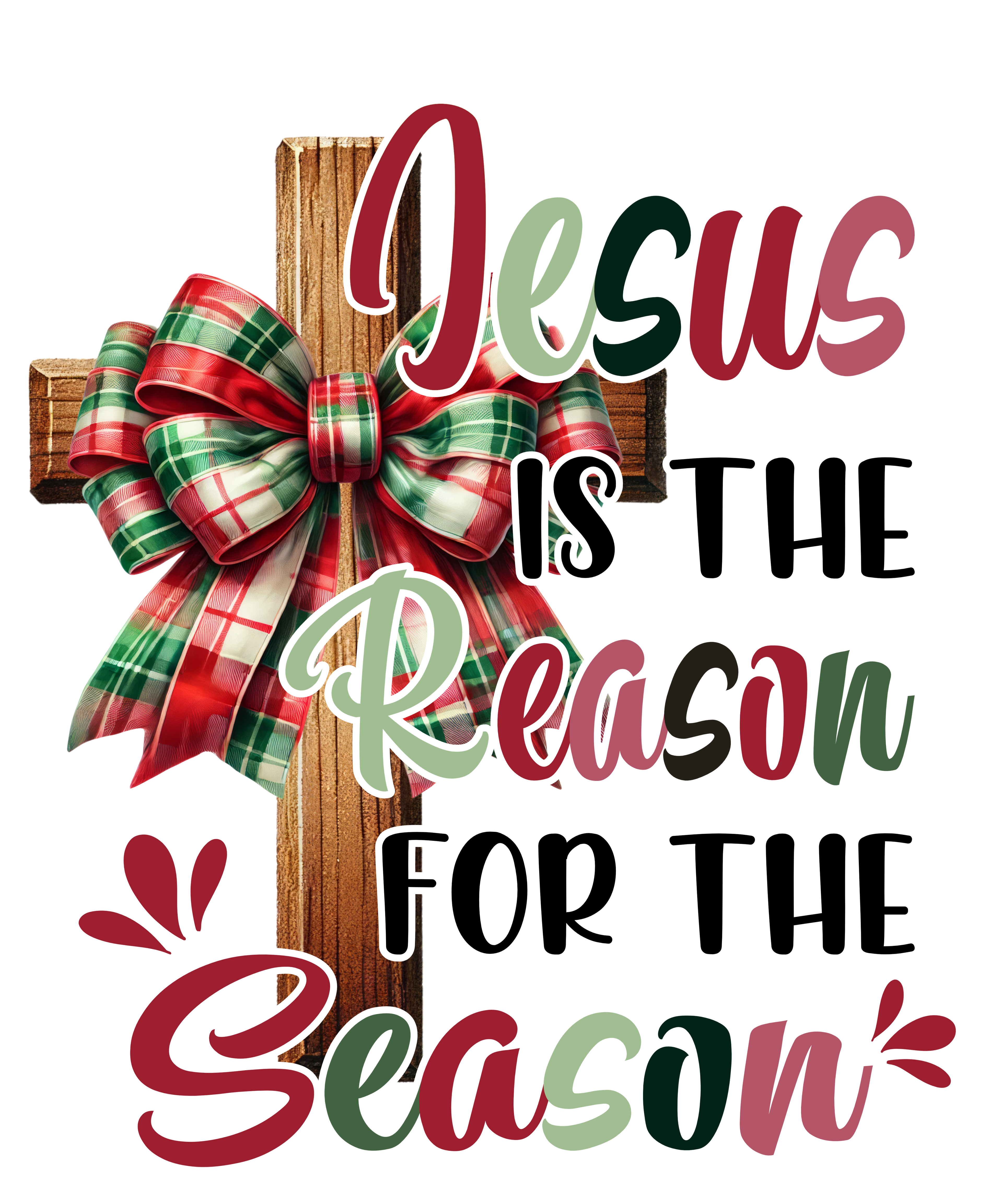 Jesus is the reason bow and cross