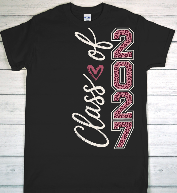 Class of 2027 Leopard t-shirt