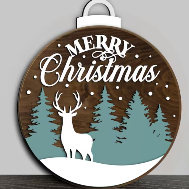 Merry Christmas with deer