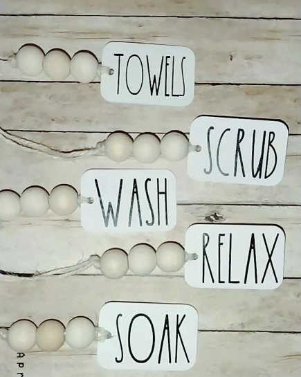 Mini bath tags