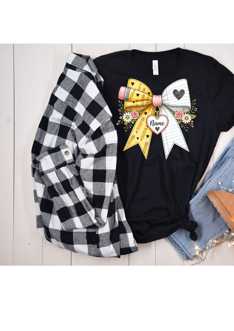 Pencil paper bow Shirt