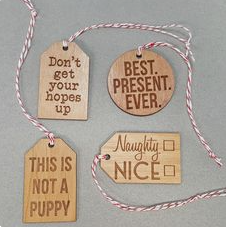 Present tags for Christmas