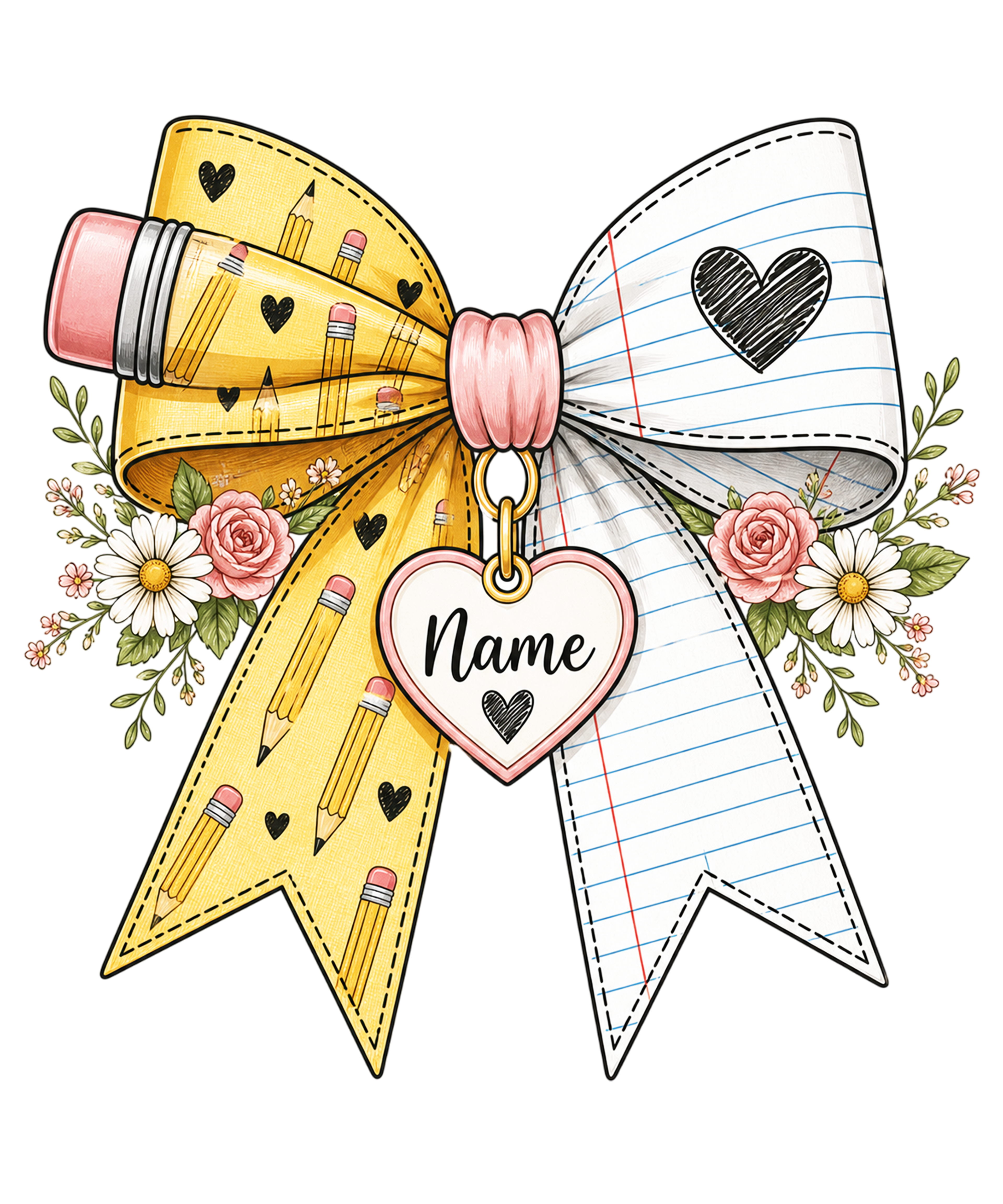 Pencil paper bow Shirt
