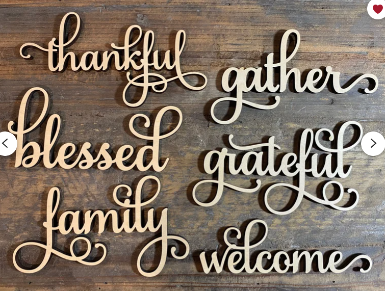 Thanksgiving home decor tags