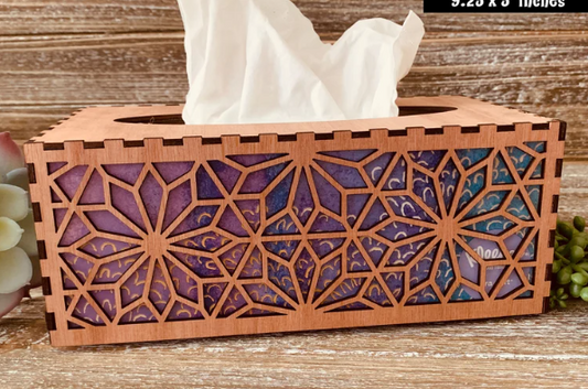 Rectangle tissue box cover