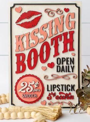 Kissing Booth sign