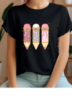 Leopard pink pencils Shirt